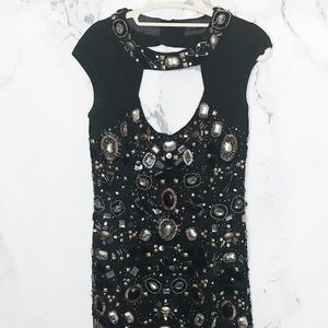 NWOT MANGO Sequined Holiday Mini Dress
